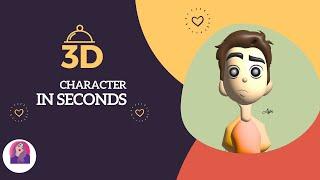 3D CHARACTER  IN SECONDS / ADOBE ILLUSTRATOR / VECTOR ART