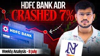 HDFC Bank ADR Crashed 7% - Market Analysis | Banknifty and Global Analysis - 08 July 2024 | Trading