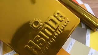 Chrome gold powder coating