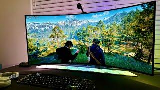 Red Dead Redemption 2 is so BEAUTIFUL on the 2024 LG 45" UltraWide OLED | LG 45GS96QB with RTX HDR