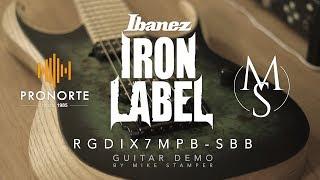 Ibanez RGDIX7MPB-SBB Iron Label DEMO by Mike Stamper | Pronorte Sonido