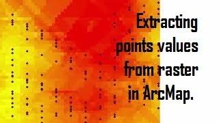 Extracting points values from raster in ArcMap.