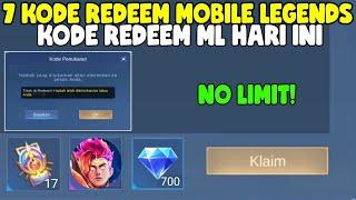 NO LIMIT! 7 KODE REDEEM MOBILE LEGENDS TERBARU HARI INI NOVEMBER 2024