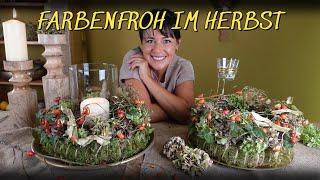 DIY - HERBSTKRANZ / FARBENFROH und WUNDERSCHÖN