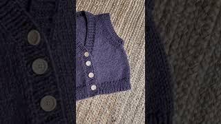 Sweater vest knitting pattern coming in a few weeks! #knittingpattern #howtoknit
