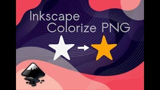 How to colorize PNG images in Inkscape