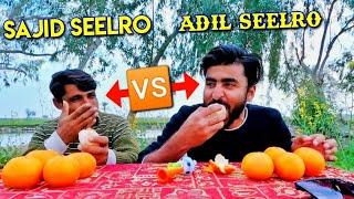 Orange Eating Challenge | Adil Seelro |  Sajid Seelro