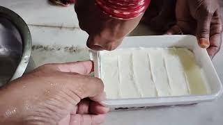 homemade ice cream and potato chips making