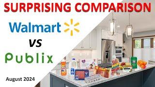 Walmart vs Publix - Price Comparison - August 2024 - 28 Items Price Matched