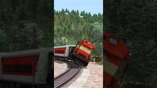 DIESEL TRAIN OVERSPEEDING AT HIGH SPEED  #train