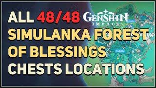 Genshin Impact All Chests Locations Simulanka Forest of Blessings