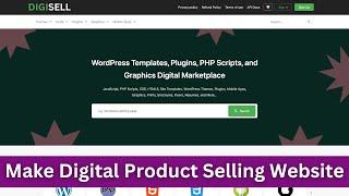 Make Digital Product Selling Website | Sell Script Theme Plugin Software Ebook | Create Online Store