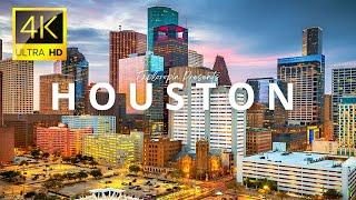 Houston Downtown, Texas, USA  in 4K ULTRA HD 60FPS Video by Drone