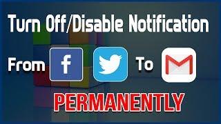 How to Turn Off/Disable Email Notification From Facebook/Twitter to Gmail  Permanently || Easily ||