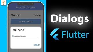 Flutter Tutorial - Create Pop-up Dialog With TextField | The Right Way