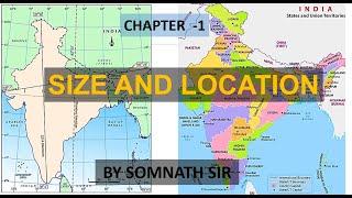 Indian Geography chapter -1 | Size and Location of India | WBCS | Somnath Sir