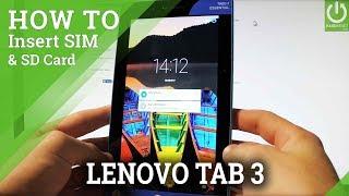 Insert SIM & SD on LENOVO Tab3 7 Essential - SIM & SD Slot