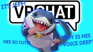 jeff the shark with a deep voice plays vrchat