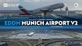 Aerosoft x Sim-Wings - Munich Airport v2 | Microsoft Flight Simulator [Official Trailer]