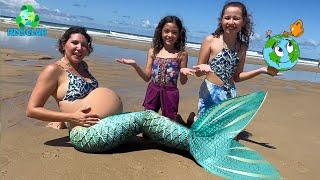 Valentina and her friend help a Mermaid! Environmental education for children ️