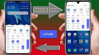 Bring up Shortcut Center from the top right side VIVO Y11 like Notification bar।। System navigation