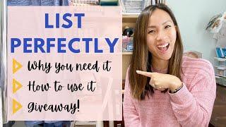 List Perfectly: Tutorial, Review, and GIVEAWAY!