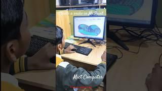 Creating a snake in the Ms ms paint #viralvideoshorts #motivation