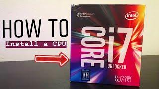 CPU Intel i7-7700k Install! Gaming Setup