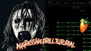 [FREE FLP] Beat Making | Aggressive Drill Tutorial🪐