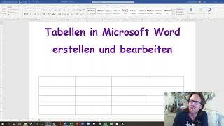 Tabellen in Microsoft Word erstellen und bearbeiten