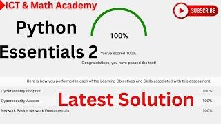 Python Essentials 2 Final Test Latest Solution | Cisco Skills for all | Cisco Networking Academy