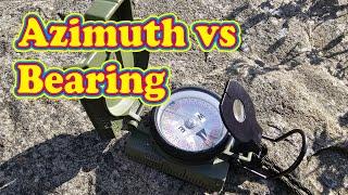 Azimuth vs Bearing - there is a difference