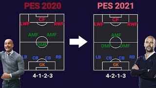 MANAGER UPDATED (Tactic and formation change) PES 2020 To PES 2021