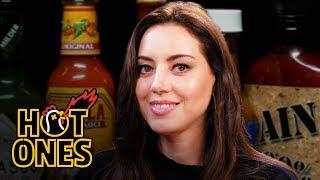 Aubrey Plaza Snorts Milk While Eating Spicy Wings | Hot Ones