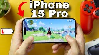 Gaming On iPhone 15 Pro | COMPLETE Battery Drain !