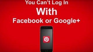 Can't Login Into Pinterest With Facebook or Google+