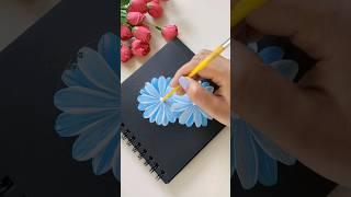 one stroke technique  #shorts #flowerpainting  #viralvideo #trending #art