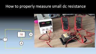 How to properly measure small dc resistance using a multimeter