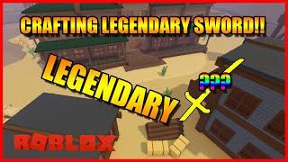 Roblox SHOOT OUT! | CRAFTING THE LEGENDARY SWORD!!!