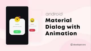 Android Material Dialog with Animation