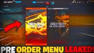 NEW BLACK OPS 6 PRE-ORDER MENU LEAKED!