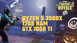 Fortnite no RYZEN 5 3500X GTX 1050 TI 12GB RAM 1080p (modo desempenho)