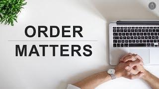 Order Matters House of the Gospel 2/4/2018