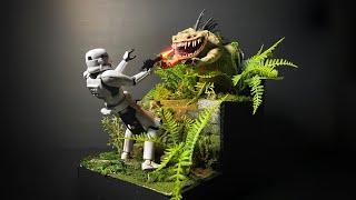 How to Make a Star Wars Jungle Attack Diorama