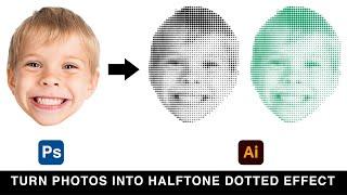 How to turn your photos into dotted halftone effect in illustrator