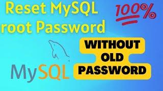 How to Reset MySQL Root Password on Windows [WORKING!!]