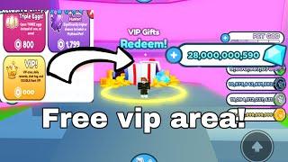How to get in the vip area for free!! In pet simulator x