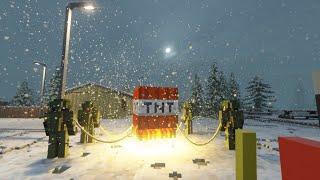 Minecraft TNT with Rocket Booster VS Russian Troops #2 | Teardown