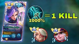 WTF DAMAGE THIS BENEDETTA BEST 1 HIT BUILD 2024 IS BROKEN!! (build and emblem) | MLBB |