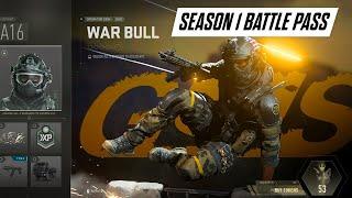 Modern Warfare 2: Season 1 Battle Pass with All Items - Free and Paid Path